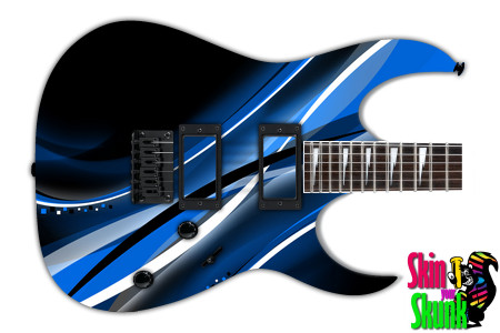  Guitar Skin Abstractone Blue 