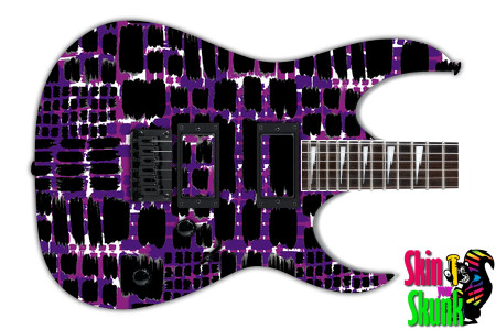  Guitar Skin Abstractpatterns Purple 