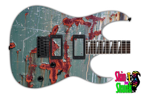  Guitar Skin Abstractpatterns Rust 