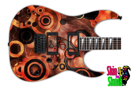  Guitar Skin Abstractthree Lava 