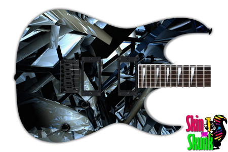  Guitar Skin Abstractthree Shatter 