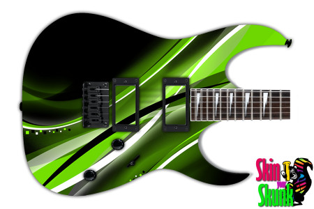  Guitar Skin Abstracttwo Green 