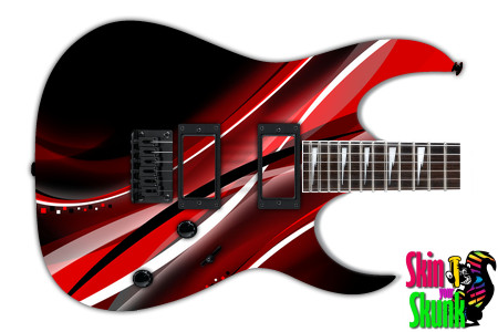  Guitar Skin Abstracttwo Red 