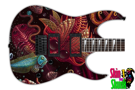  Guitar Skin Awesome Alien 