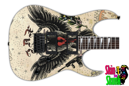  Guitar Skin Awesome Crows 