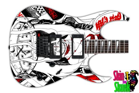  Guitar Skin Awesome Deathgirl 