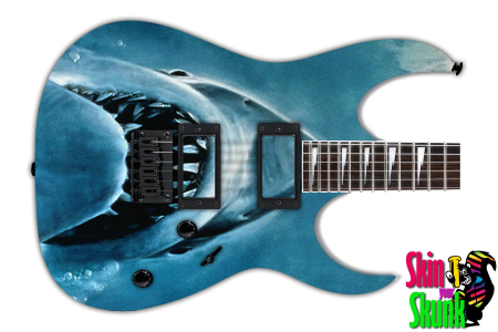 Guitar Skin Awesome Shark 