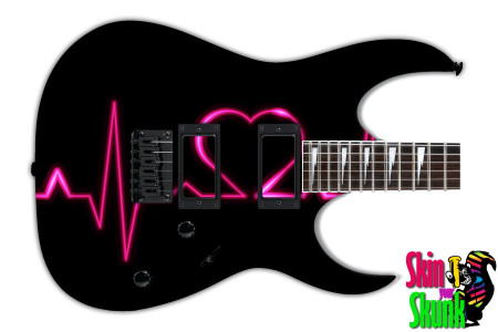  Guitar Skin Beautiful Heart 