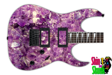  Guitar Skin Crystal Amethyst 