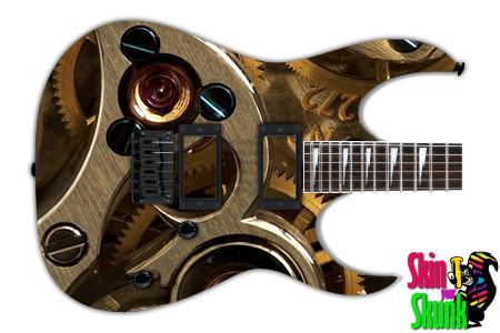 Guitar Skin Steampunk Ticktok 