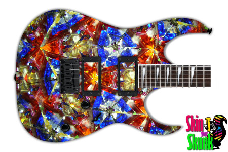  Guitar Skin Kaleidoscope Color 