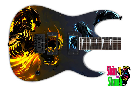  Guitar Skin Dragon Fire 