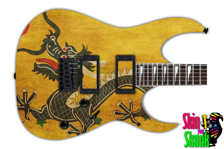  Guitar Skin Dragon Flag 