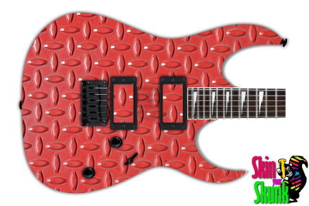  Guitar Skin Metalshop Ornate Red 