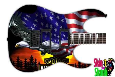  Guitar Skin Freedom Harley 
