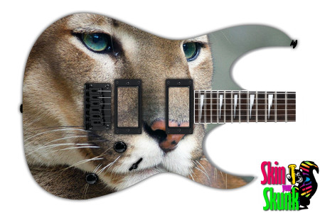  Guitar Skin Animals Cougar 