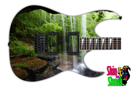  Guitar Skin Waterfall Cliff 