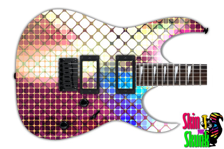  Guitar Skin Mosaic Neon 
