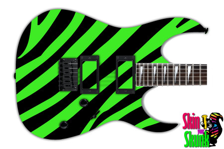  Guitar Skinshop Painted Stripe Green 