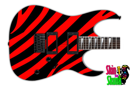  Guitar Skinshop Painted Stripe Red 