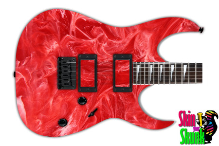 Guitar Skin Texture Red Marble 