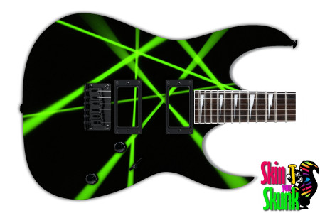  Guitar Skin Laser Green 