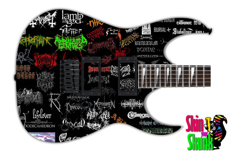  Guitar Skin Stickers Rock 